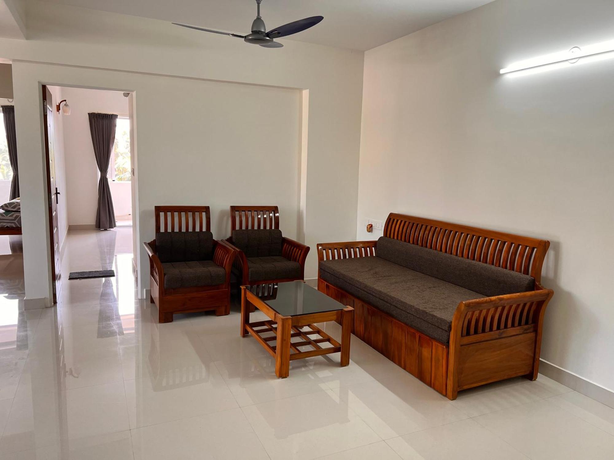 Apartment Nirvana Stay, Spacious Fully Furnished 2bhk In Mangalore, Full Ac Mangalore